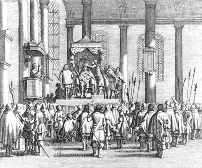 Charles II (1630-85) Crowned at Scone, 1651 by English School